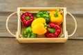 Still Ã¢â¬â life concept colorful of fresh sweet bell pepper (capsicum) Royalty Free Stock Photo